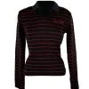Schwarz-Rotes Lilly Jumper Shirt -Finster Mode Haus 1 62d3cb5b09