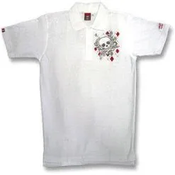 Argyl Diamond And Skull Polo Shirt Gr. M