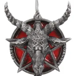 Baphomet Christbaumkugel 9,5cm