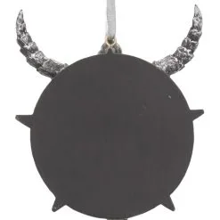 Baphomet Christbaumkugel 9,5cm 11 Baphomet Christbaumkugel 9,5cm -Finster Mode Haus baphomet weihnachtskugel baphomet christbaumkugel baphomet hanging ornament gothic schmuck 51108 04