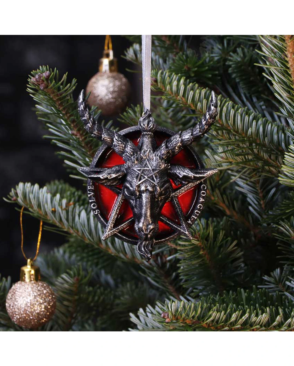 Baphomet Christbaumkugel 9,5cm 8 Baphomet Christbaumkugel 9,5cm – Bild 6