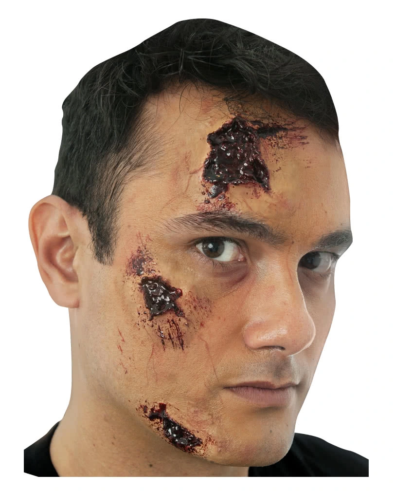 3 Teiliges Blutiges Narben Set 3 3 Teiliges Blutiges Narben Set