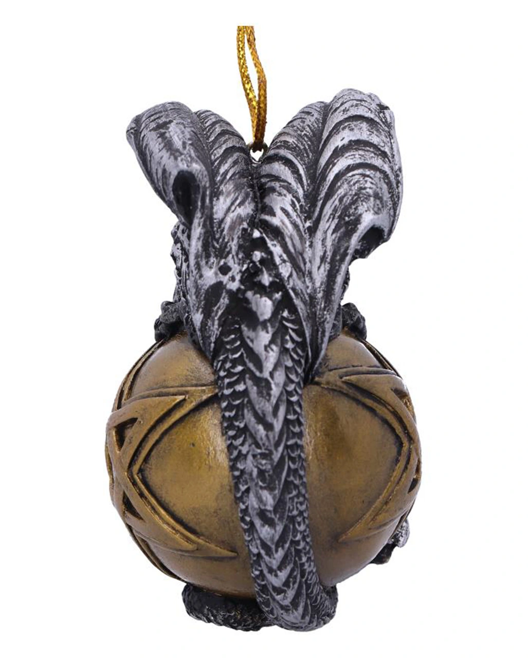 Drache Mit Pentagramm Christbaumkugel 10cm 6 Drache Mit Pentagramm Christbaumkugel 10cm – Bild 4