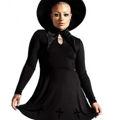 Elissabat Collar Minikleid KILLSTAR