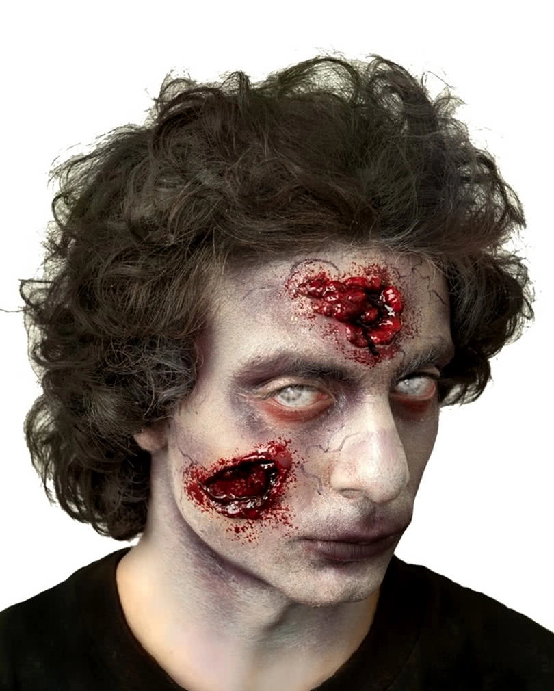 Fester Zombie Latex-Wunde 3 Fester Zombie Latex-Wunde