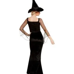 Black Glam Witch Hexenkostümkleid Für Erwachsene -Finster Mode Haus glamorous witch kostuem glamour hexe kostuem halloween witch costume 37298 3