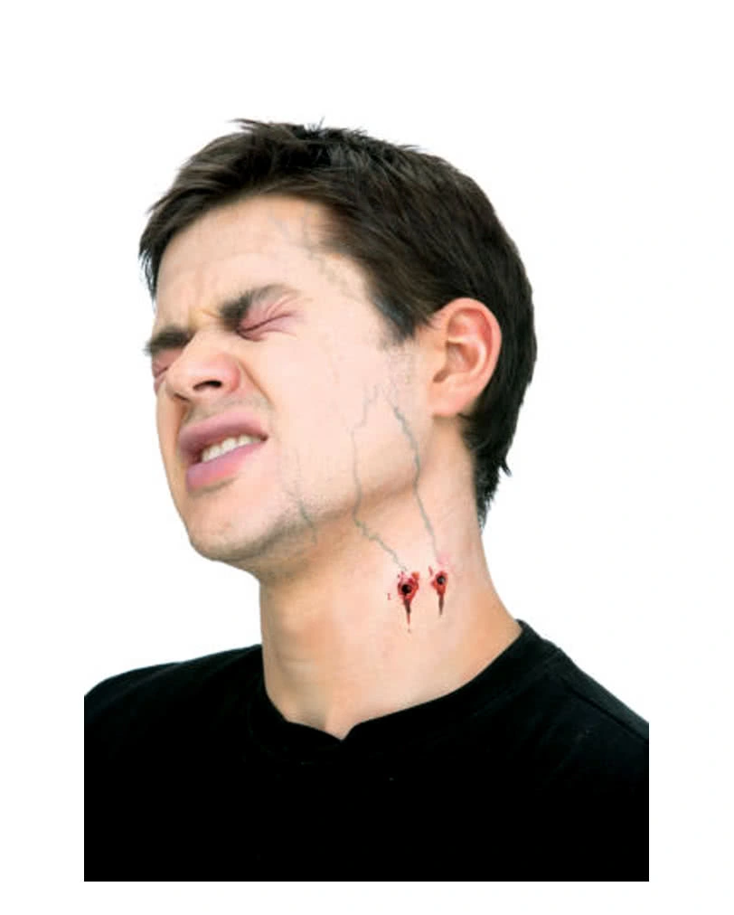 Halloween Vampir-Bisswunde Klein 3 Halloween Vampir-Bisswunde Klein