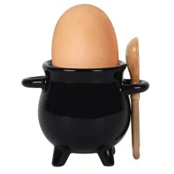 Hexenkessel Als Eierbecher Mit Löffel
