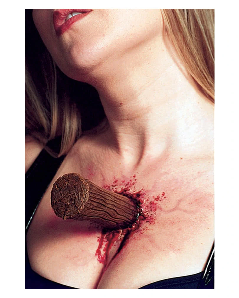 Holzpflock Latexwunde 3 Holzpflock Latexwunde