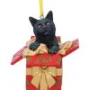 Katze In Geschenk Weihnachtskugel 9cm -Finster Mode Haus katzen geschenk weihnachtskugel gothic weihnachtsdeko und wohnaccessoires gothic cat ornament 52306