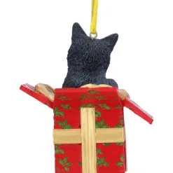Katze In Geschenk Weihnachtskugel 9cm 9 Katze In Geschenk Weihnachtskugel 9cm -Finster Mode Haus katzen geschenk weihnachtskugel gothic weihnachtsdeko und wohnaccessoires gothic cat ornament 52306 3