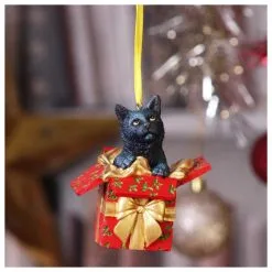 Katze In Geschenk Weihnachtskugel 9cm 11 Katze In Geschenk Weihnachtskugel 9cm -Finster Mode Haus katzen geschenk weihnachtskugel gothic weihnachtsdeko und wohnaccessoires gothic cat ornament 52306 5