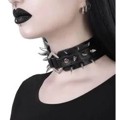 Anastasia Choker KILLSTAR -Finster Mode Haus killstar anastasia choker gothic und alternative accessoires killstar gothic shop 52307 2