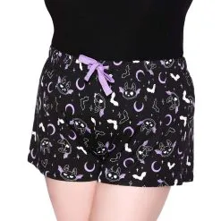 Batty Shorts Schlafhose KILLSTAR 8 Batty Shorts Schlafhose KILLSTAR -Finster Mode Haus killstar batty shorts schlafhose batty shorts sleepwear gothic bekleidung gothic accessoire 50875 03