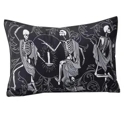 Danse Macabre Bettwäsche Set 140 X 200 Cm KILLSTAR -Finster Mode Haus killstar danse macabre bettwaesche set 140x200 killstar bettbezuege killstar wohnaccessoires killstar wohndekor gothic bettwaesche 54805 2