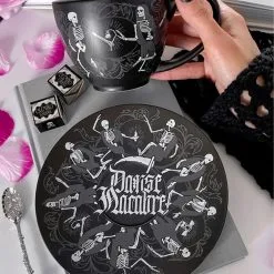 Danse Macabre Teetasse & Unterteller KILLSTAR -Finster Mode Haus killstar danse macabre teetasse und unterteller killstar teeset killstar kitchenware killstar tableware gothic teeset gothic tableware 54808