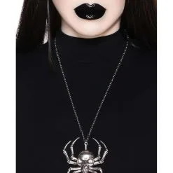 Deadly Spider Skull Halskette KILLSTAR