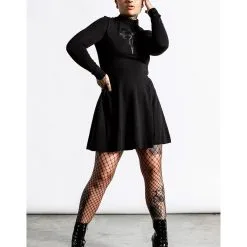 Evanna Kreuz Kleid KILLSTAR 9 Evanna Kreuz Kleid KILLSTAR -Finster Mode Haus killstar evanna cross kleid killstar evanna cross dress gothic mode gothic kleid 51915 04