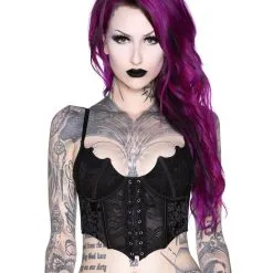 Fledermaus Spitzen Bustier KILLSTAR