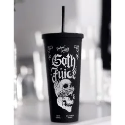 Goth Juice Cold Brew Becher KILLSTAR 6 Goth Juice Cold Brew Becher KILLSTAR -Finster Mode Haus killstar goth juice cold brew becher halloween tischdeko killstar goth juice cup 51530 02