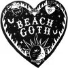 Gothic Herz Strandtuch KILLSTAR -Finster Mode Haus killstar gothic herz strandtuch killstar beach goth heart towel gothic badetuch 52594