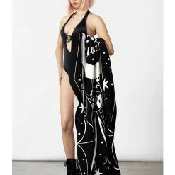 Haunt It Sarg Strandtuch KILLSTAR -Finster Mode Haus killstar haunt it sarg strandtuch killstar haunt it coffin towel gothic badetuch 52595 4