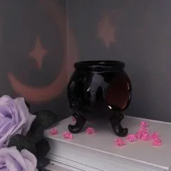 Hexenkessel Duftöl Lampe KILLSTAR -Finster Mode Haus killstar hexenkessel duftoel lampe gothic cauldron oil burner lamp halloween und wicca geschenkartikel 51232 3