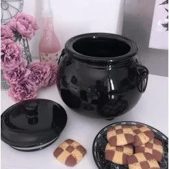 Hexenkessel Keramik Keksdose KILLSTAR -Finster Mode Haus killstar hexenkessel keramik keksdose killstar cauldron cookie jar halloween tischdeko 51104 03