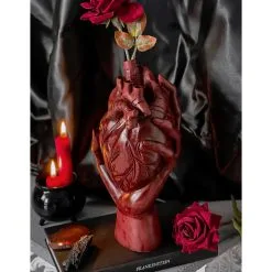 Hold My Heart Vase 25cm KILLSTAR -Finster Mode Haus killstar hold my heart vase 25cm killstar hand with heart vase gothic vasen kaufen gothic deko 54532 3