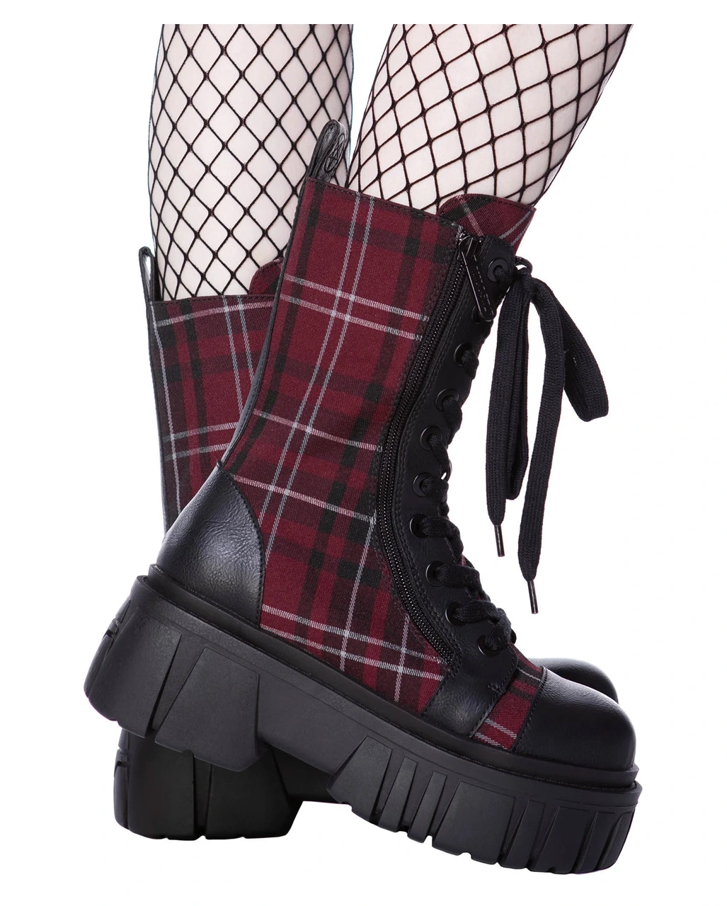 Kill The Bucket Schottenmuster Stiefel KILLSTAR 4 Kill The Bucket Schottenmuster Stiefel KILLSTAR – Bild 2