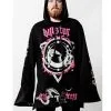 Meditate Longline Hoodie KILLSTAR 1 Meditate Longline Hoodie KILLSTAR -Finster Mode Haus killstar meditate longline hoodie gothic fashion deko und wohnaccesosires online kaufen 51986