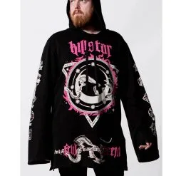 Finster Mode Haus -Finster Mode Haus killstar meditate longline hoodie gothic fashion deko und wohnaccesosires online kaufen 51986 3