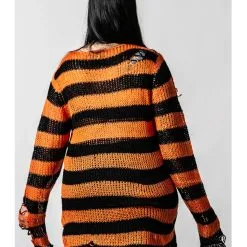 Pumpkin Strickpullover KILLSTAR 9 Pumpkin Strickpullover KILLSTAR -Finster Mode Haus killstar pumpkin strickpullover halloween und gothic fashion killstar pumpkin knit sweater 52177 2