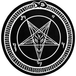 Runder Black Mass Teppich KILLSTAR