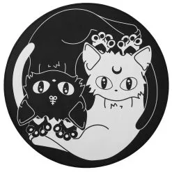 Runder Yin Yang Teppich KILLSTAR