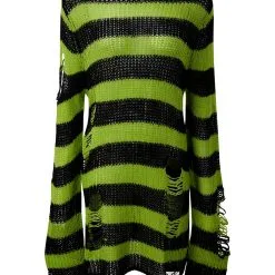 Slimer Strickpullover KILLSTAR -Finster Mode Haus killstar slimer strickpullover soft knit sweater gothic fashion shop 51983 4