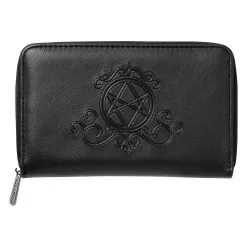 Spellcaster Geldbörse KILLSTAR -Finster Mode Haus killstar spellcaster geldboerse mit pentagram applikation gothic geldbeutel gothic accessoires killstar accessoire gothic portmonnaie 52806 2