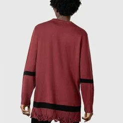 Star Crux Strick Pullover KILLSTAR -Finster Mode Haus killstar star crux strick pullover oversized gothic pullover killstar fashion gothic mode gothic bekleidung gothic accessoires und geschenkartikel 54044 2