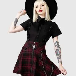Study Hell Suspender Skirt Rot KILLSTAR