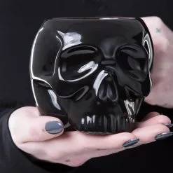 Totenschädel Tasse KILLSTAR -Finster Mode Haus killstar totenkopf tasse totenschaedel tasse killstar skull mug gothic wohnaccessoire 51222 03