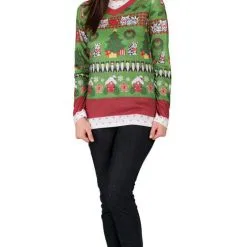 Kitschiges Lady Weihnachts Longsleeve