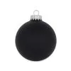 Matt Schwarze Gothic Christbaumkugeln Ø6,5cm 8 Stück -Finster Mode Haus matt schwarze gothic weihnachtskugeln matt black gothic christmas balls christbaumkugeln halloween fan 54700 2