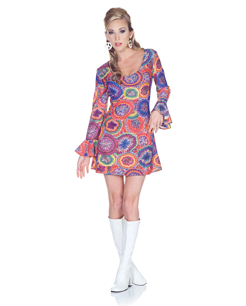 Hippie Minikleid Psychedelic XL 3 Hippie Minikleid Psychedelic XL