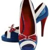 Sailor High Heels 1 Sailor High Heels -Finster Mode Haus sailor high heels matrosenschuhe matrosin peeptoes sailor pumps 660312