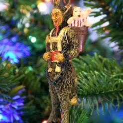 Spooky Krampus Zwillinge Christbaumkugel 10cm 11 Spooky Krampus Zwillinge Christbaumkugel 10cm -Finster Mode Haus scary krampus weihnachtskugel halloween und horror weihnachtsdeko krampus hanging ornament 54758 5