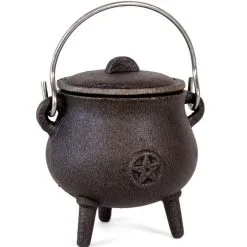 Hexenkessel Mit Pentagramm Aus Gusseisen 7cm