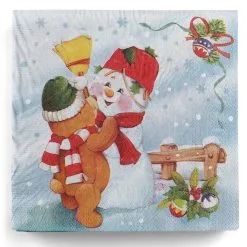 Servietten Mit Advents-Motiv