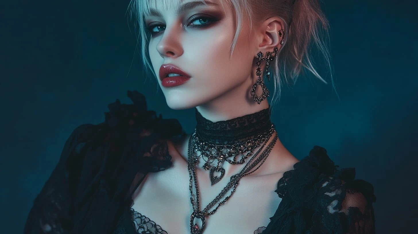 Finster Mode Haus -Finster Mode Haus gothic fashion portrait lace cho